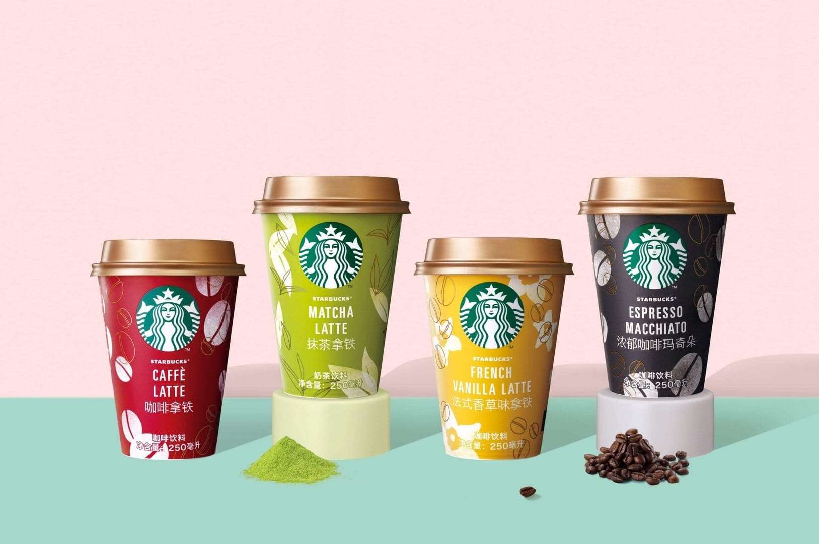 Starbucks kylda koppprodukter för Kina