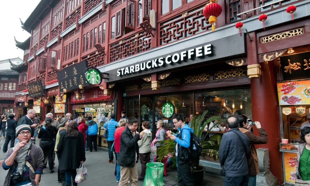 Starbucks-butik i Kina