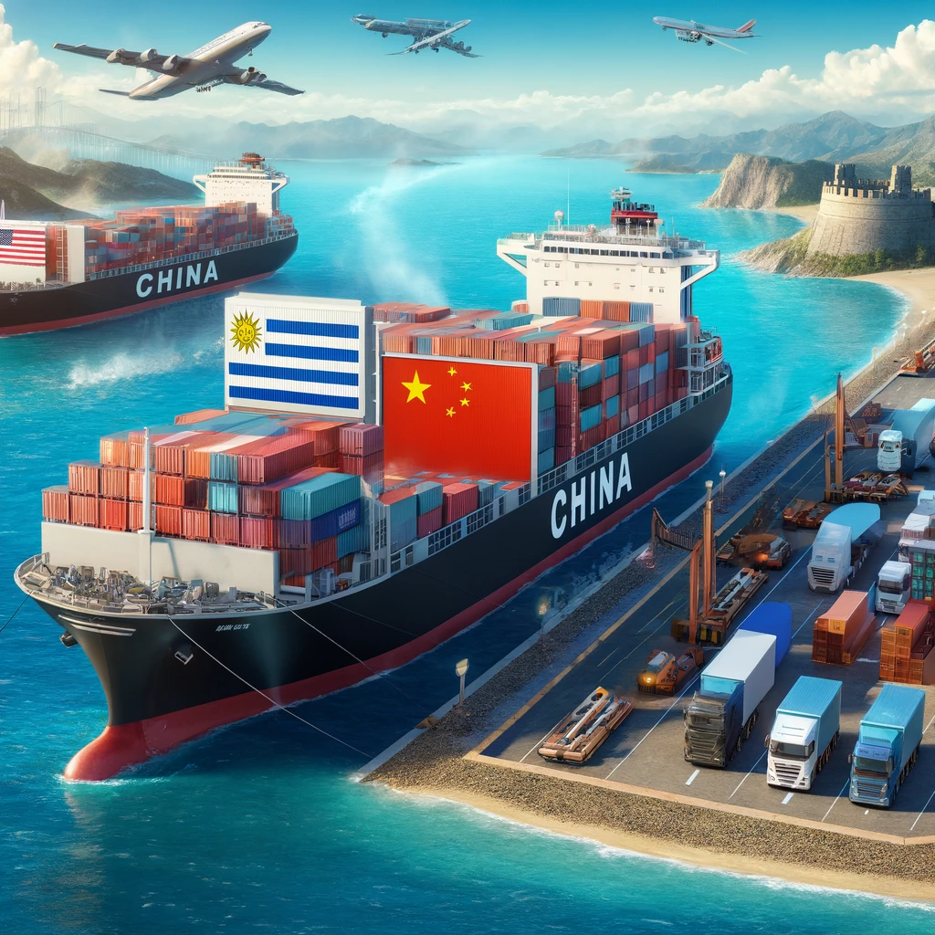 Shipping from China to Uruguay