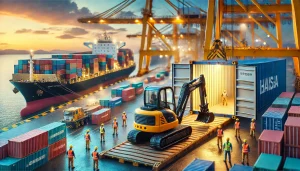 Versand Ihres Minibaggers aus China