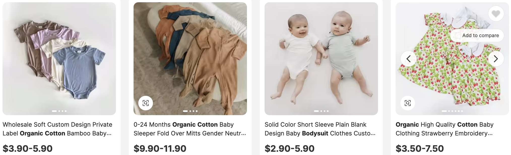 Organic Cotton Bodysuits