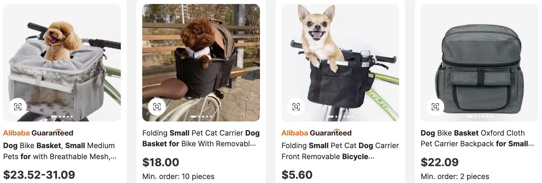 Bicycle Baskets for Small Dogs