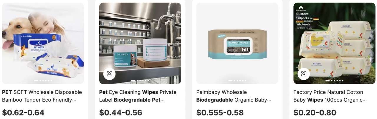 Biodegradable Pet Wipes