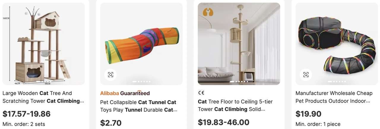Cat Tunnels & Climbing Sets