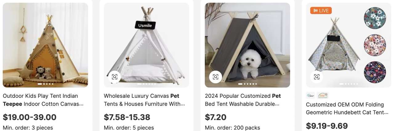 Ultra-Soft Pet Teepees & Plush Beds