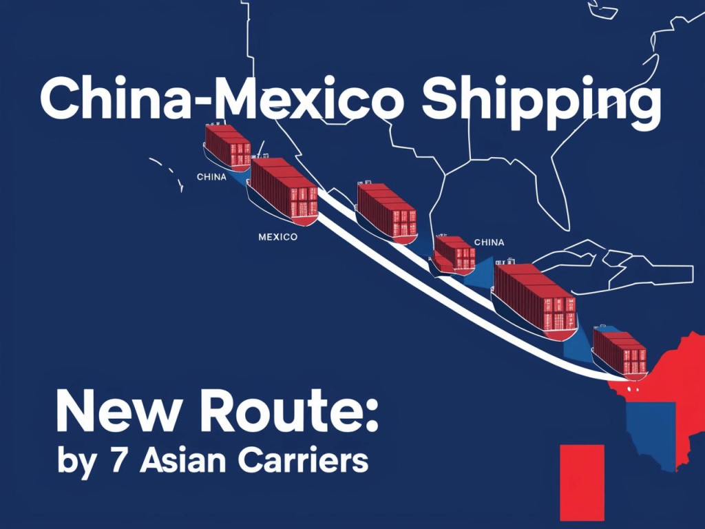 Demand Surges! Seven Asian Shipping Companies Launch First Mexico Service 10 China Mexico Shipping New Route by 7 Asian Carriers
