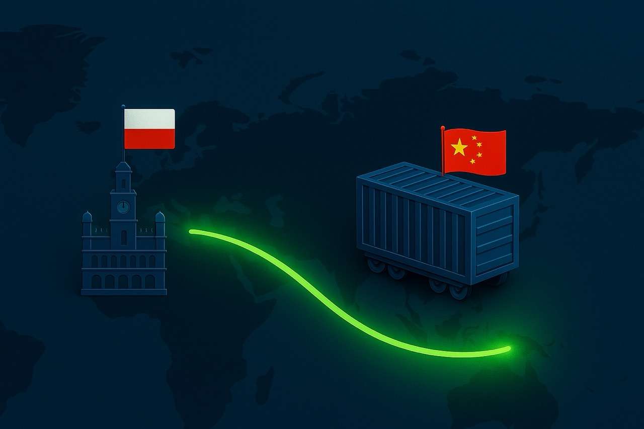 Rail Freight from China to Poland: Routes, Transit Times, Costs & Strategic Insights 2 Rail Freight Map – China to Poland Grande
