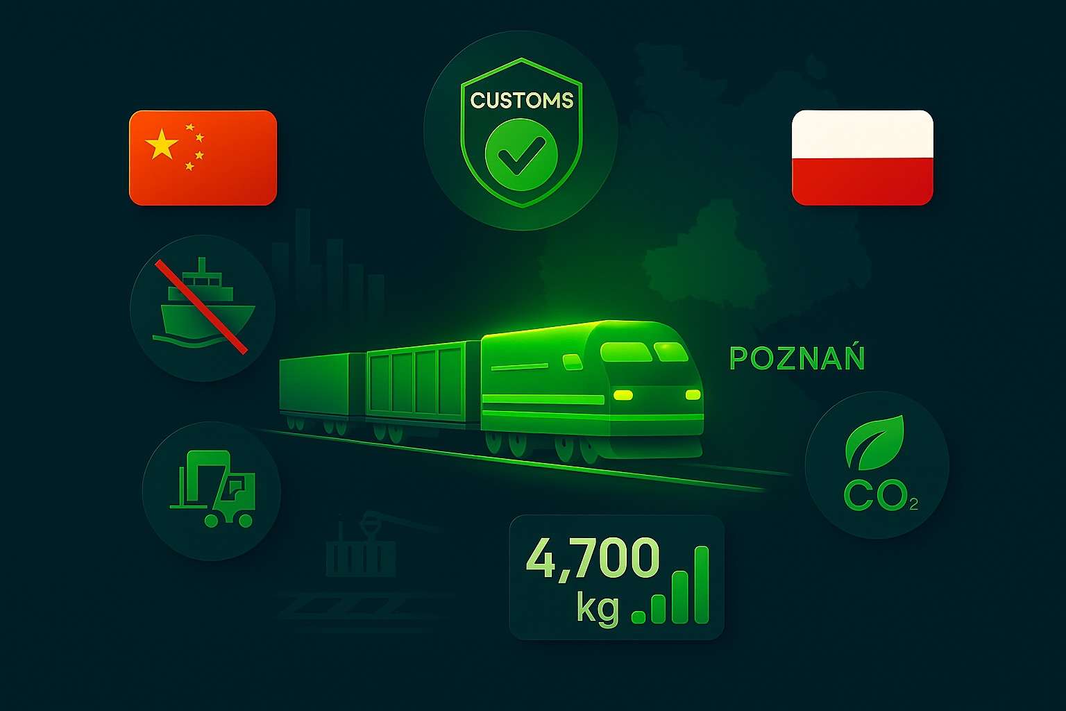 Rail Freight from China to Poland: Routes, Transit Times, Costs & Strategic Insights 1 Why Polish Importers Choose Rail Freight from China 1
