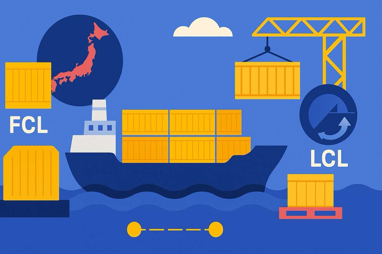 Seefracht von China nach Japan – FCL vs. LCL im Vergleich