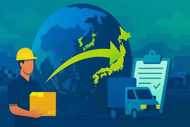 China to Japan origin services: factory pickup, export clearance, and CFS handling process